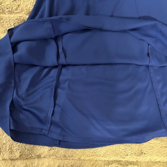 Express Blue Babydoll Skater Spaghetti Strap Chiffon Summer Dress, SZ 12 - Picture 8 of 13